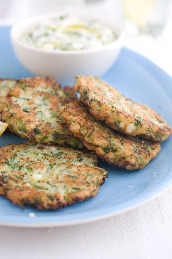 zucchini and feta fritters crunchy and soft with a lovely saltiness