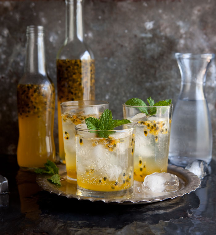 Quick and easy passion fruit cordial