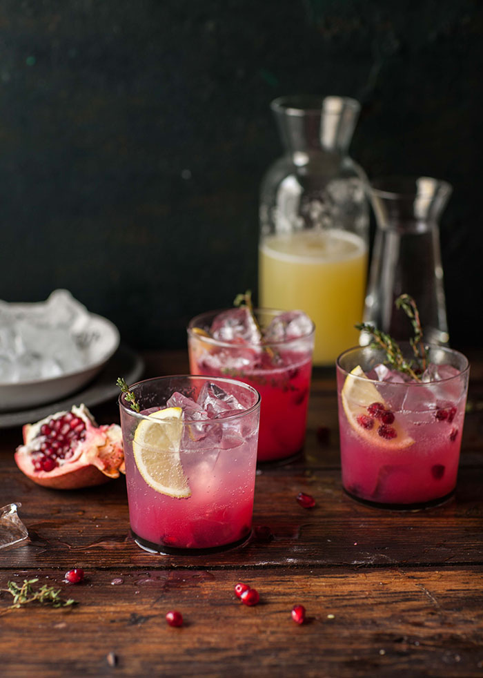 Very refreshing pomegranate lemonade