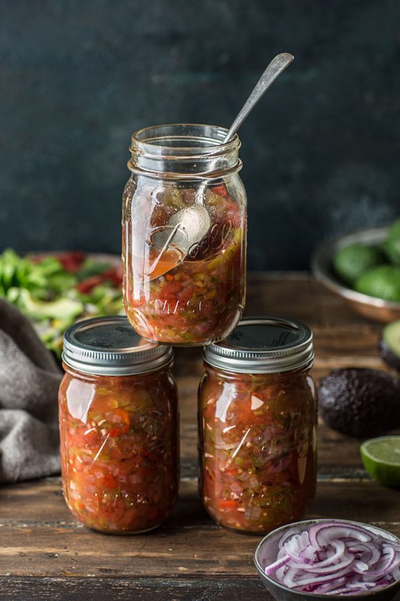 Zesty home made and preserved salsa • Drizzle and Dip Zesty home made and preserved salsa