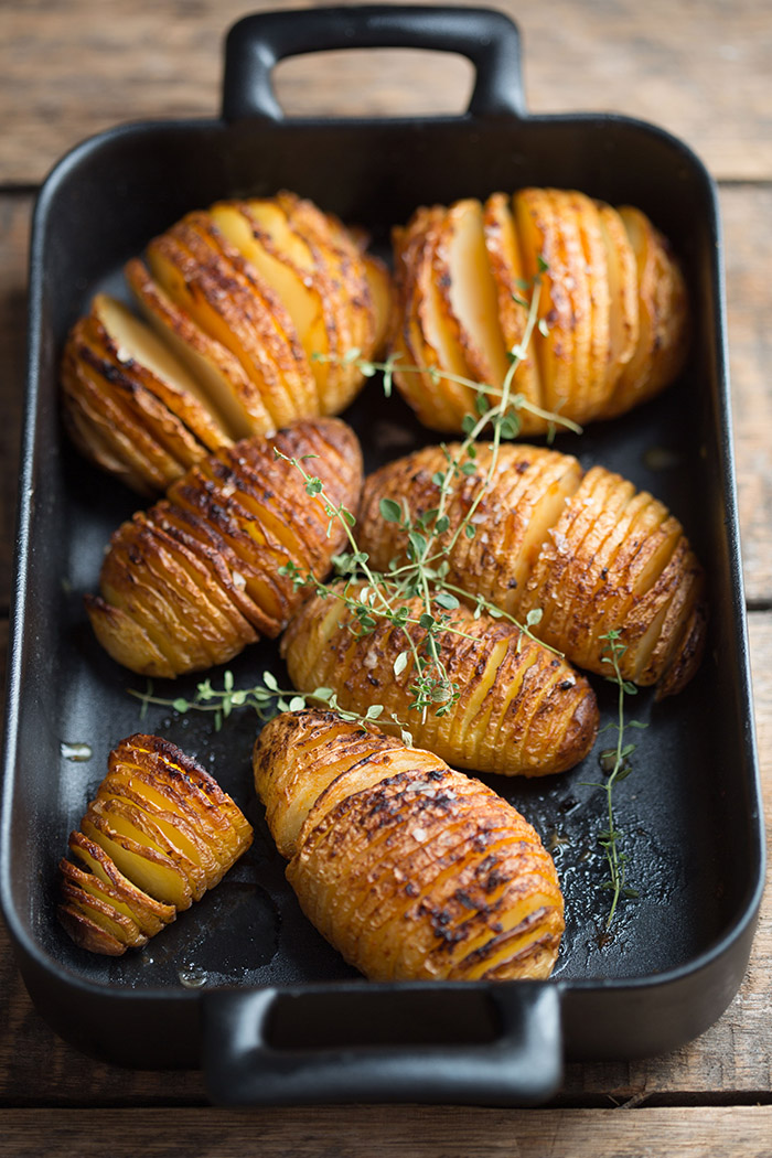hasselback potatoes with chipotle butter