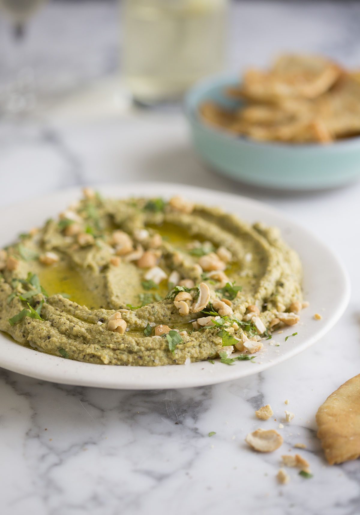 The most delicious chargrilled zucchini hummus