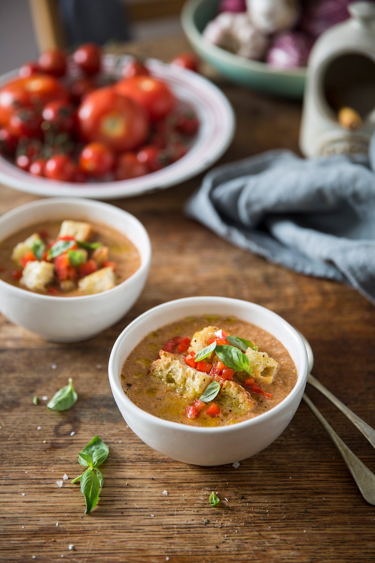 A delicious gazpacho or salmorejo recipe