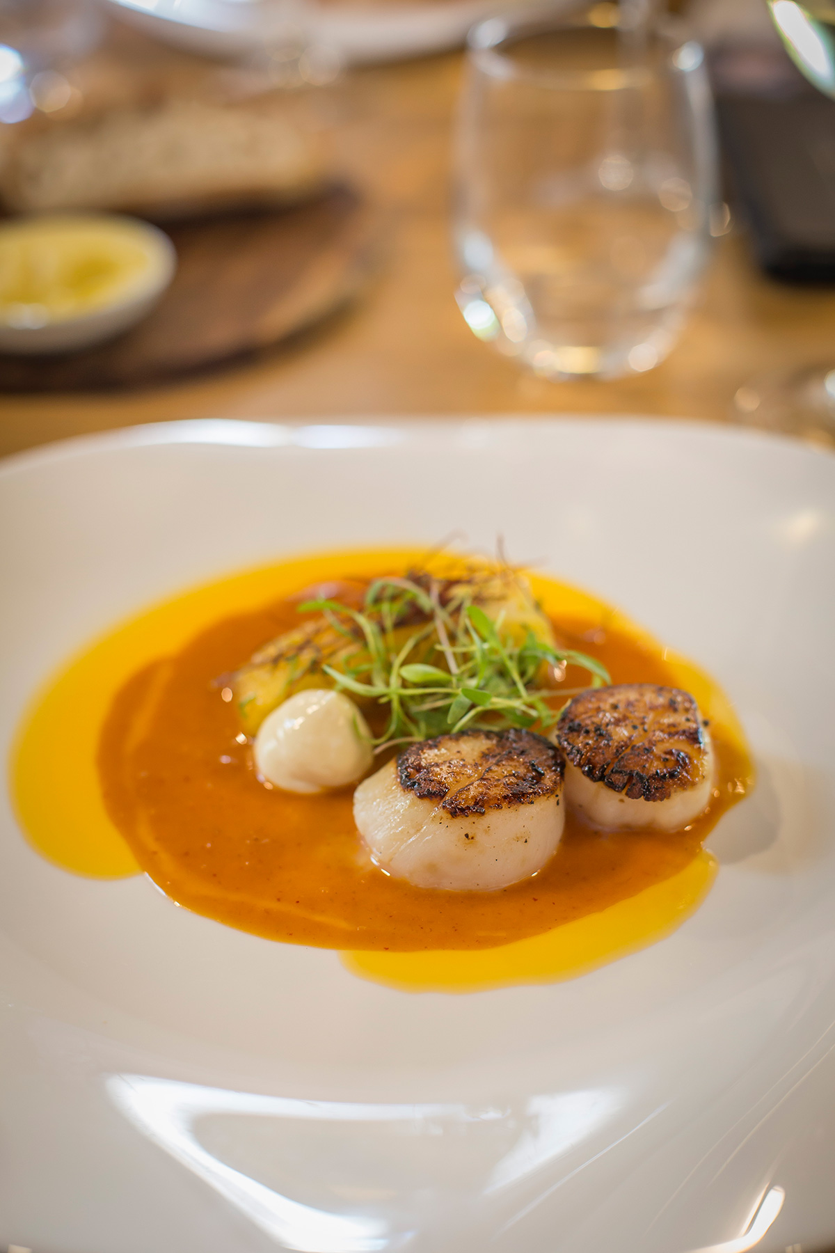 A chefs table lunch at The Foodbarn with Avondale wines