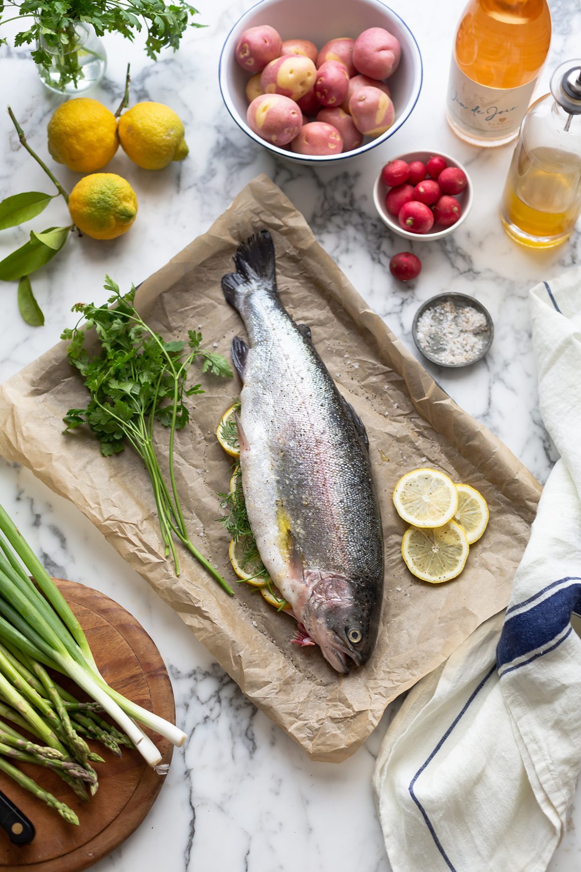 The Best Baked Whole Trout with Herbs & Lemon recipe