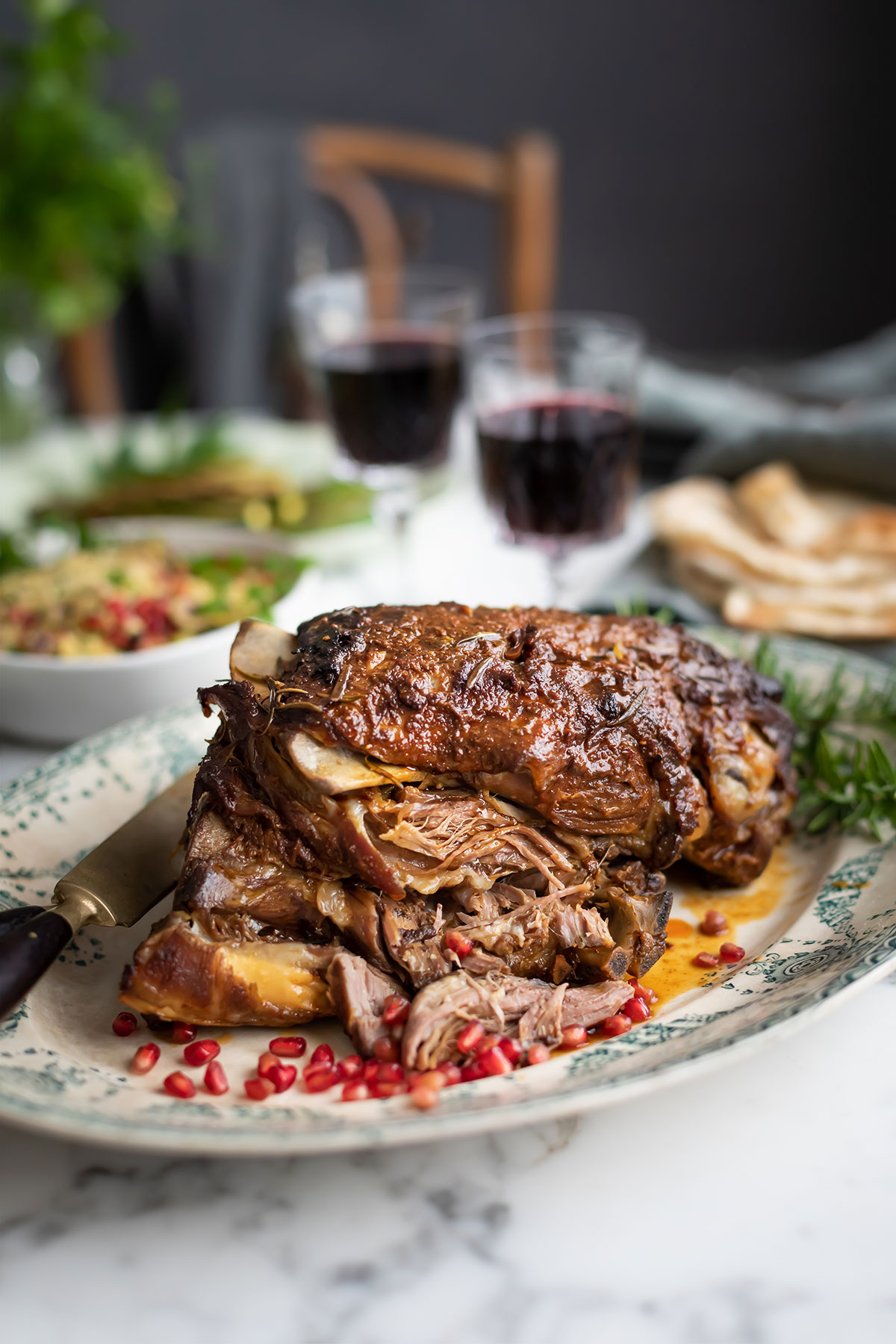 A recipe for slow-roasted shoulder of lamb with harissa & garlic