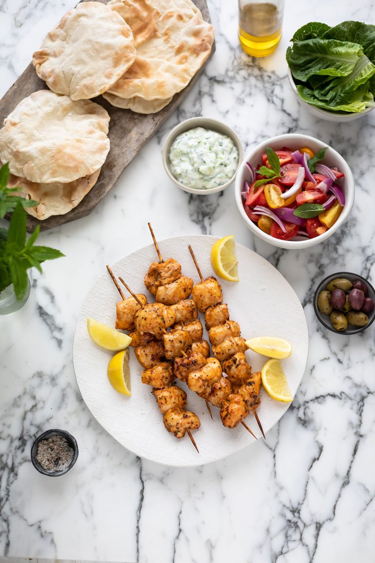 Easy and delicious Air Fryer Greek chicken kebabs recipe