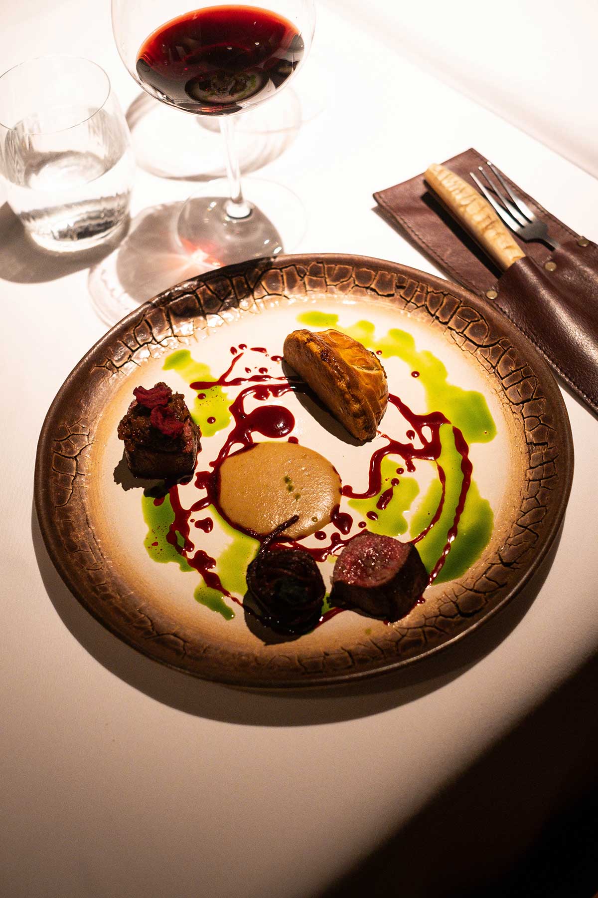 Boscia main course • Drizzle and Dip Main course of Springbok at Boscia